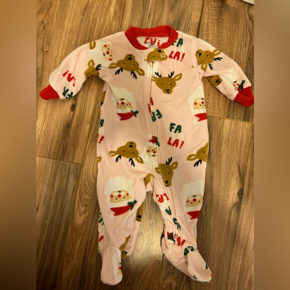 3 Month Christmas Pajamas